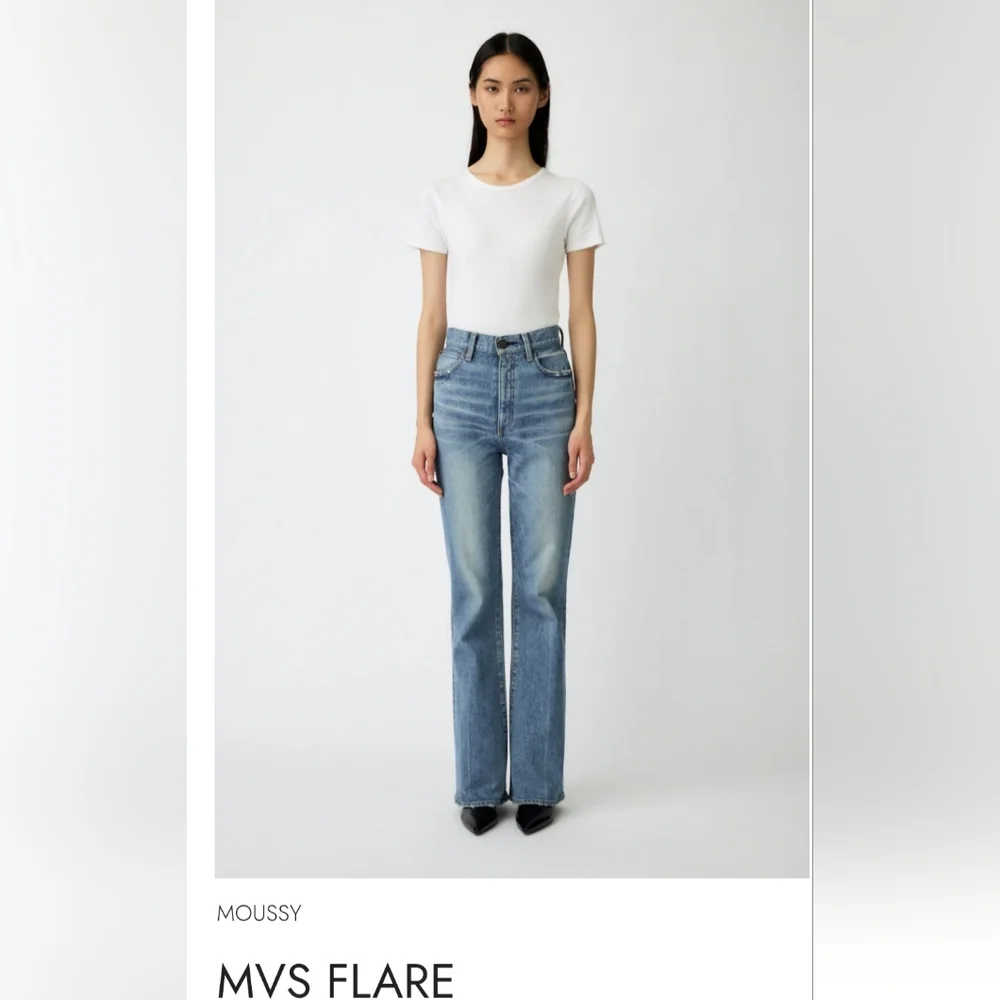 Moussy MVS Flare High Rise Flare Jeans Size 24